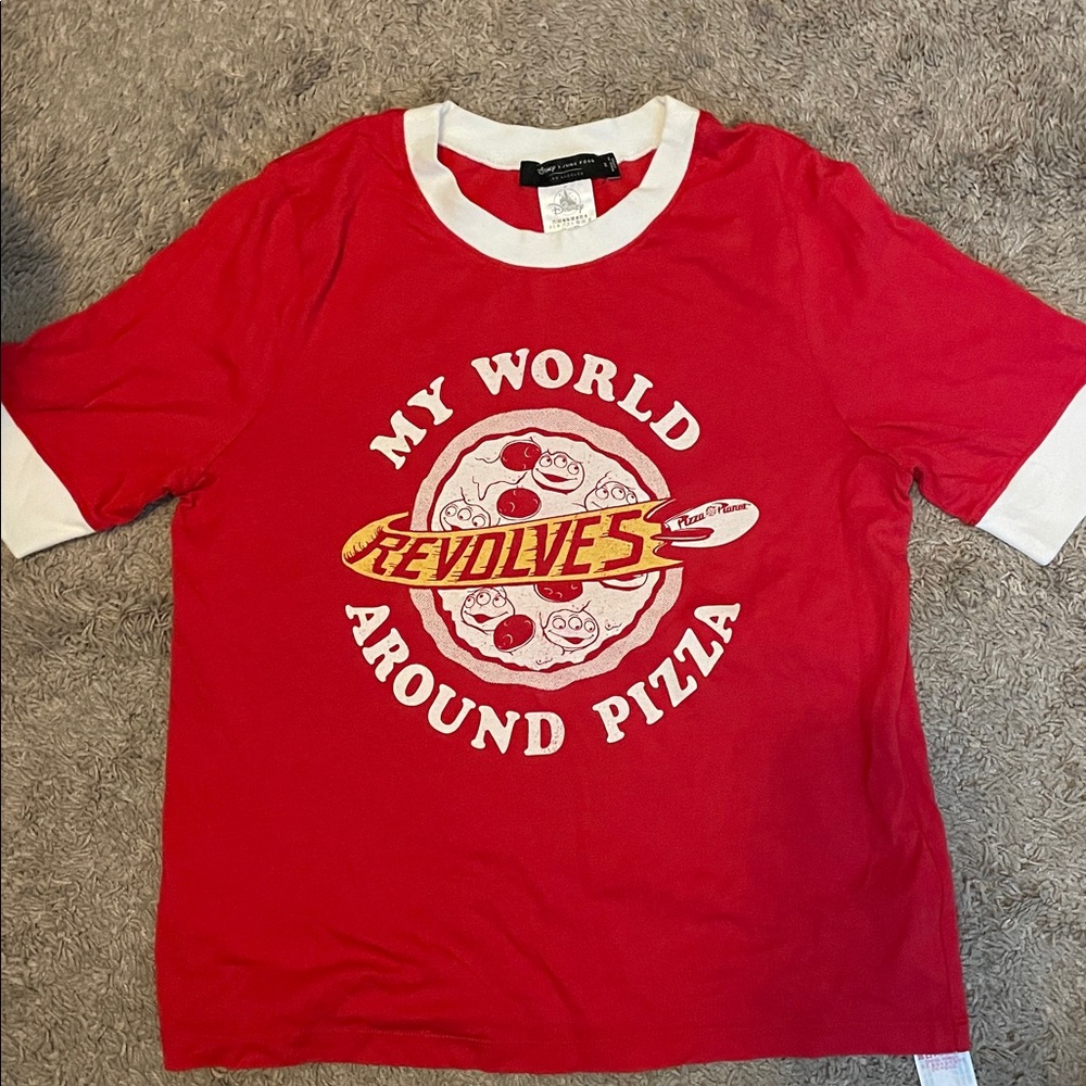 Disney x Junk Food Red and White Toy Story Aliens T-Shirt
